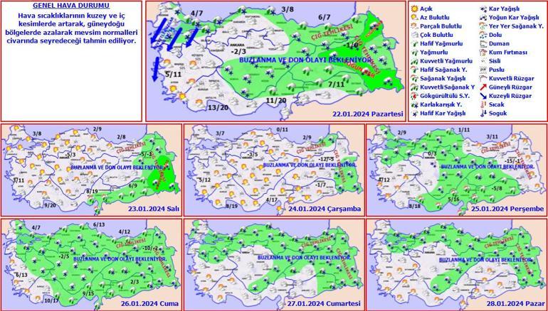 Son dakika... Meteoroloji 28 kent için uyardı! Yoğun kar alarmı