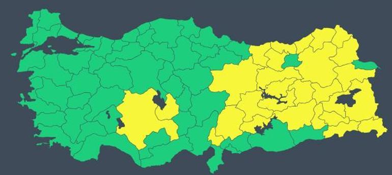 Son dakika... Meteoroloji 28 kent için uyardı! Yoğun kar alarmı