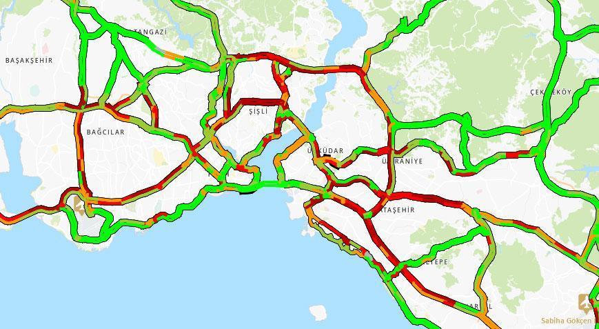 İstanbul’da trafik yoğunluğu! Yüzde 75’i geçti