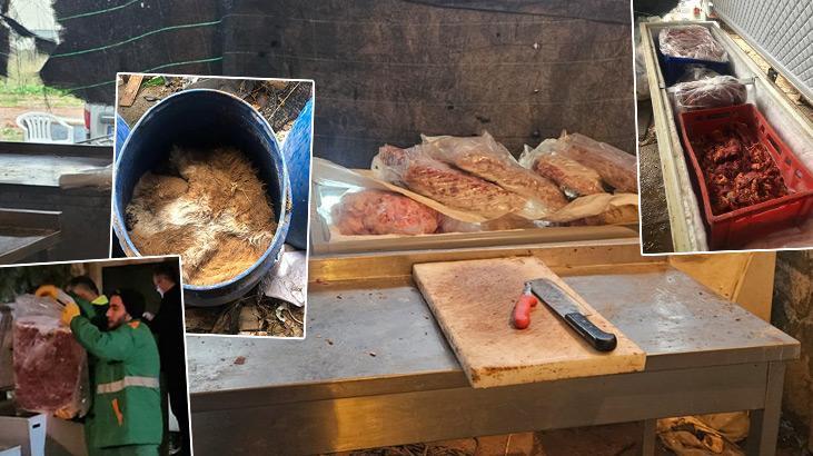 Kaçak kesim, kokan ve çürüyen etler… Site otoparkında şok manzara!