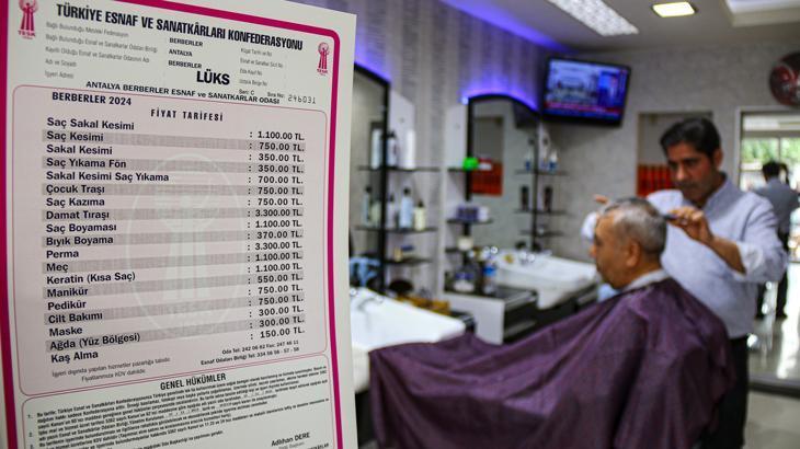 Berberlerin ücret tarifesi değişti