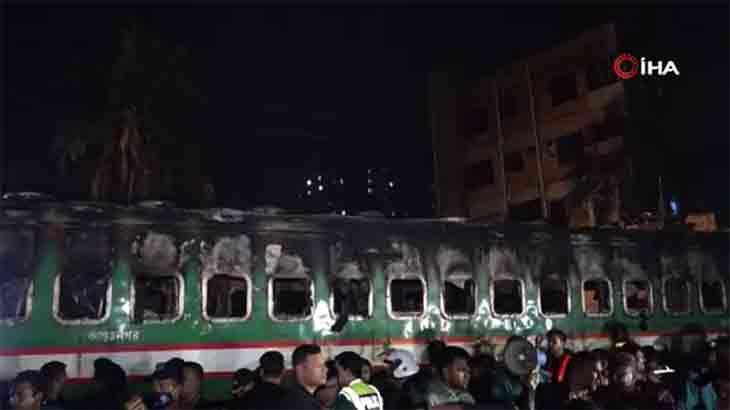 Bangladeş’te genel seçim öncesi yolcu treni kundaklandı: 4 ölü