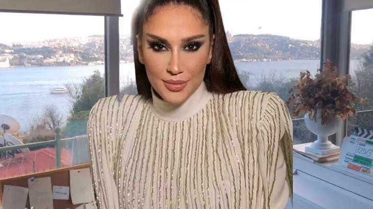 Zeynep Koçak elinde paspasla Boğaz manzaralı evini temizledi!