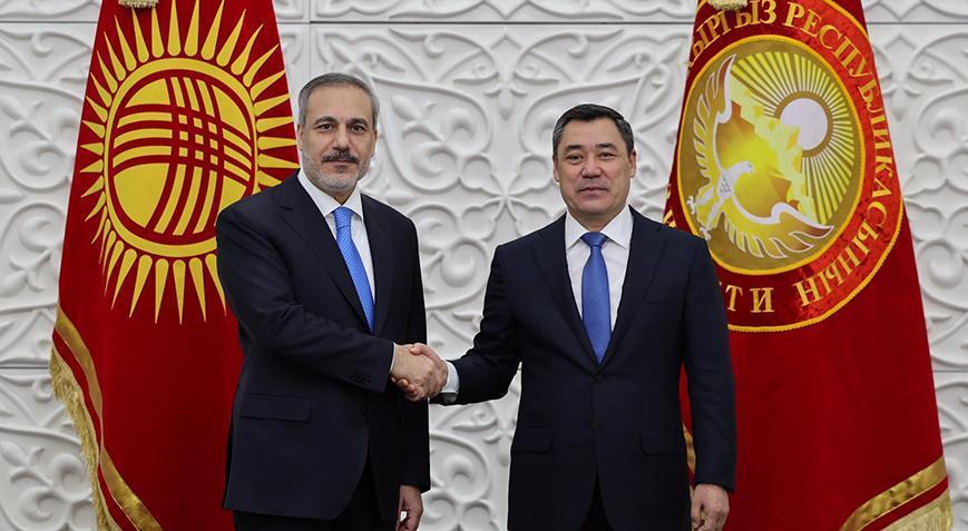 Bakan Fidan Kırgızistan Cumhurbaşkanı ile görüştü