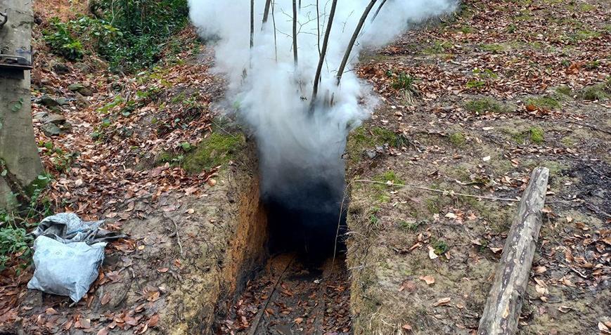 7 kaçak maden ocağı, patlatılarak kullanılamaz hale getirildi