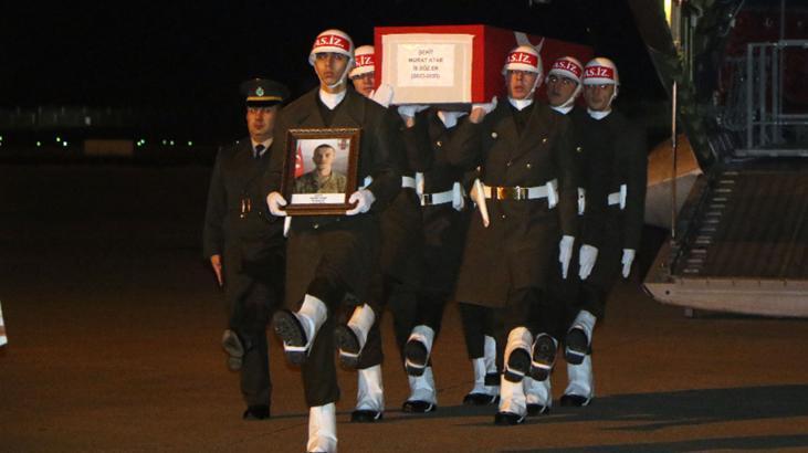 Şehit Sözleşmeli Er Atar’ın cenazesi Samsun’a getirildi