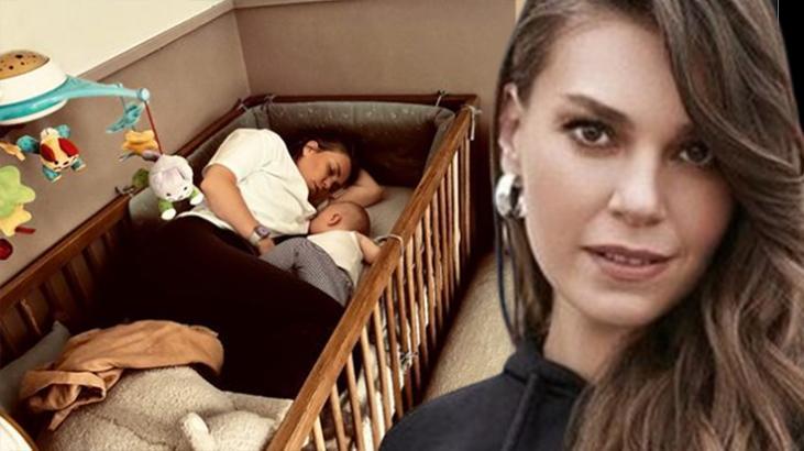 Aslı Enver’den kızı Elay’la poz: Uyku eğitimi alıyorum!