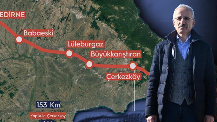 Halkalı-Kapıkule arası hızlı tren! Bakan Uraloğlu açılış tarihini duyurdu