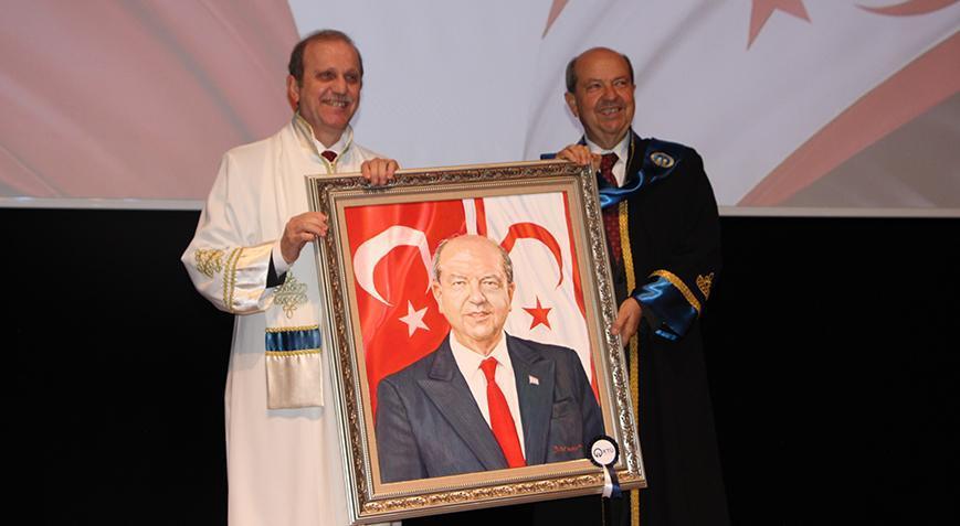 KKTC Cumhurbaşkanı Tatar’a fahri doktora unvanı