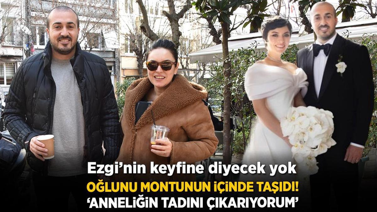 Ezgi Mola’nın keyfine diyecek yok! ‘Anne olmak harika bir duyguymuş’