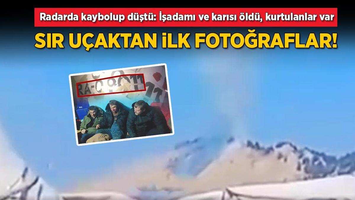Sır uçaktan ilk fotoğraflar! Radarda kaybolup düştü: İş adamı ve karısı öldü, kurtulanlar var
