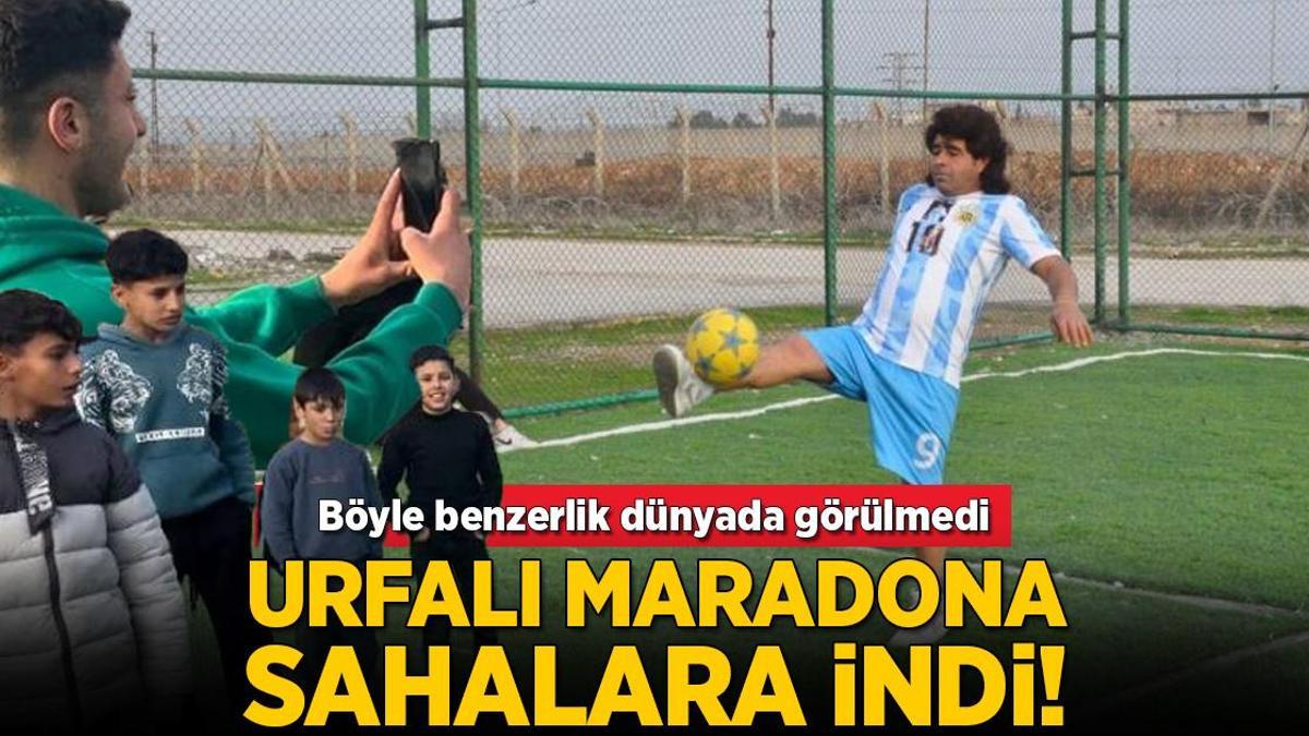 Urfalı Maradona sahalara indi! Böyle benzerlik dünyada görülmedi