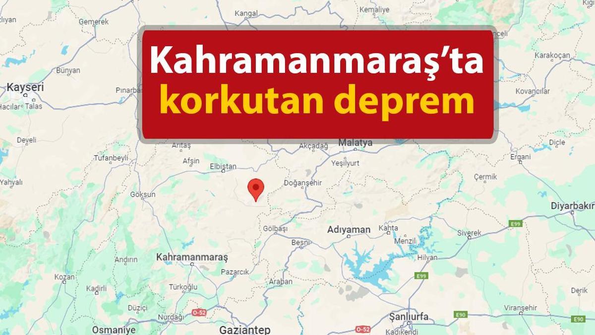 Kahramanmaraş’ta korkutan deprem! AFAD duyurdu
