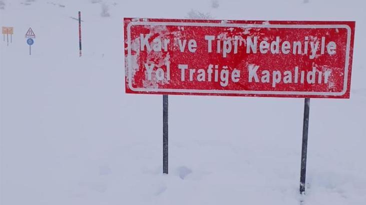 Muş’ta kar yağışı etkisini gösterdi! Muş-Kulp karayolu ulaşıma kapatıldı