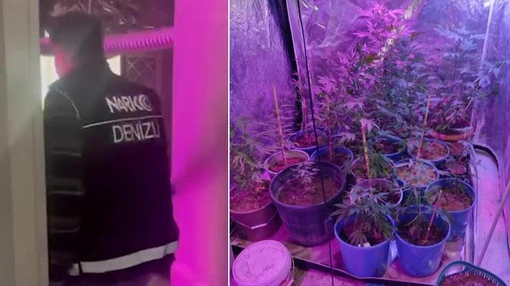 Denizli’de zehir tacirlerine baskın! 2 kişi tutuklandı