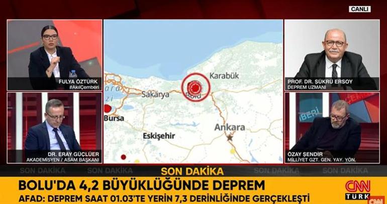 AFAD duyurdu! Bolu'da 4.2 büyüklüğünde deprem