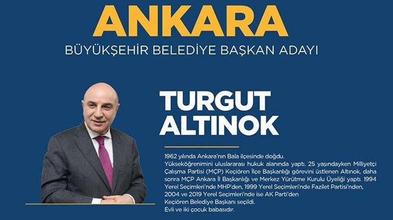 AK Parti Ankara Belediye Başkan Adayı Turgut Altınok oldu