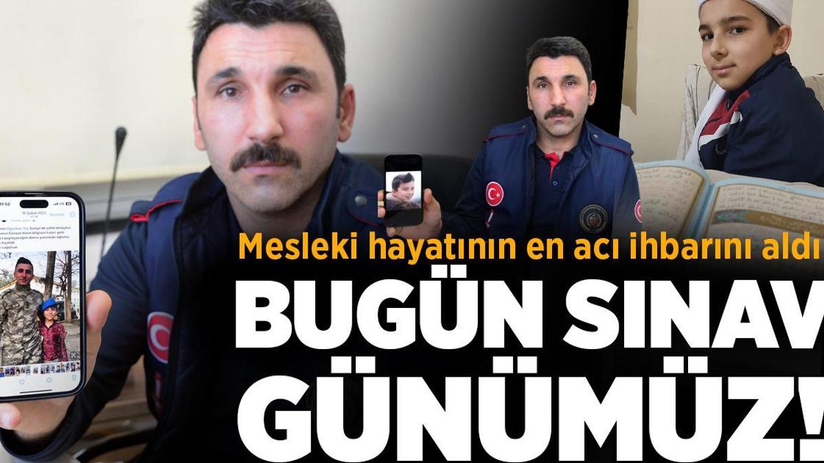 Mesleki hayatının en acı ihbarını eşinden aldı: Bugün sınav günümüz