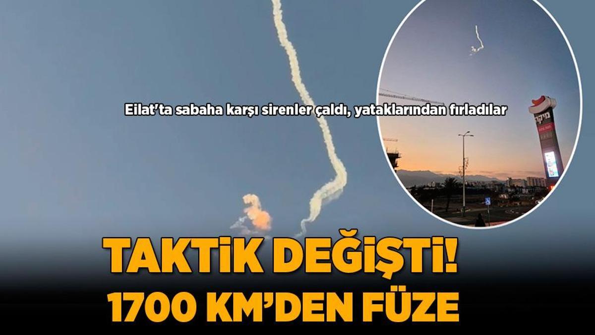 Gazze’deki savaşta son dakika… Taktik değişti, 1700 kilometreden füze! Eliat’ta sabaha karşı sirenler çaldı, yataklarından fırladılar