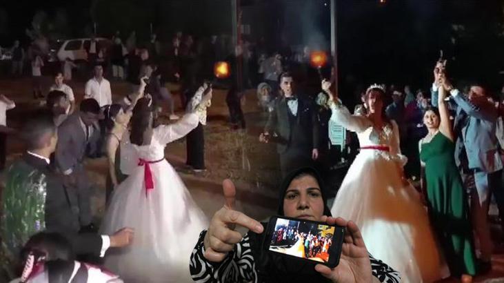 Maganda kurşunuyla ölüm kamerada! Silahlar gelin ve damadın elinde