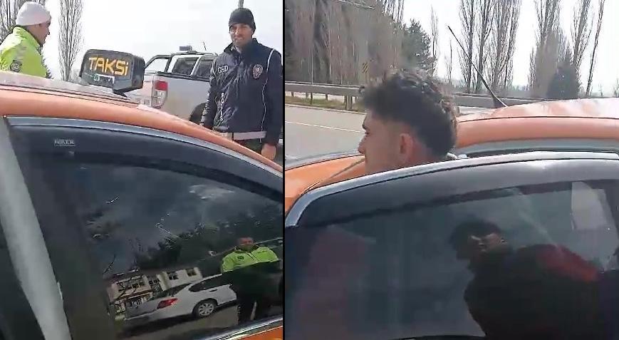 Amasya’da şoke eden olay! Ticari taksi ve otomobilden kaçak göçmenler çıktı