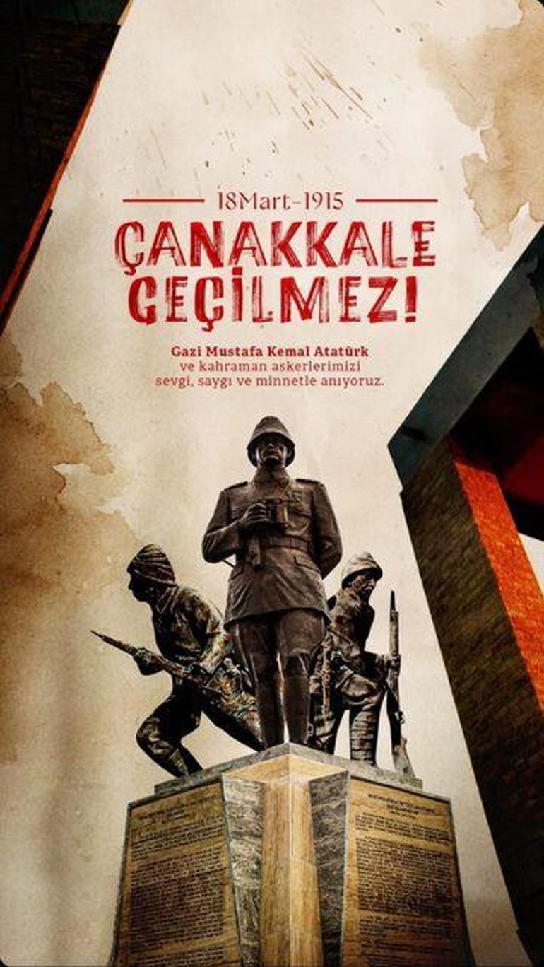 Ünlülerden 18 Mart paylaşımları: Çanakkale geçilmez!