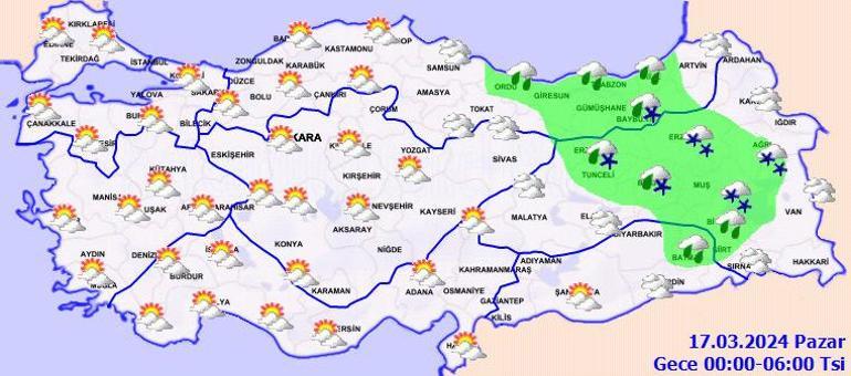 Meteoroloji son haritayı paylaştı! İşte saat saat yağışlı geçmesi beklenen yerler...