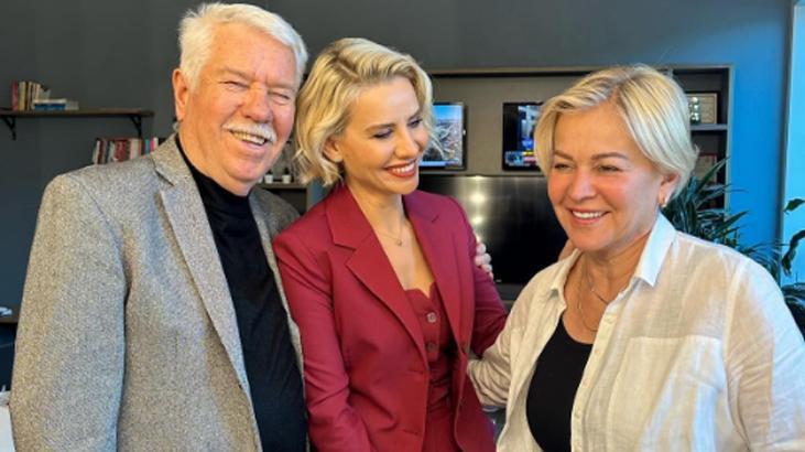 Esra Erol anne ve babasıyla kamera karşısına geçti