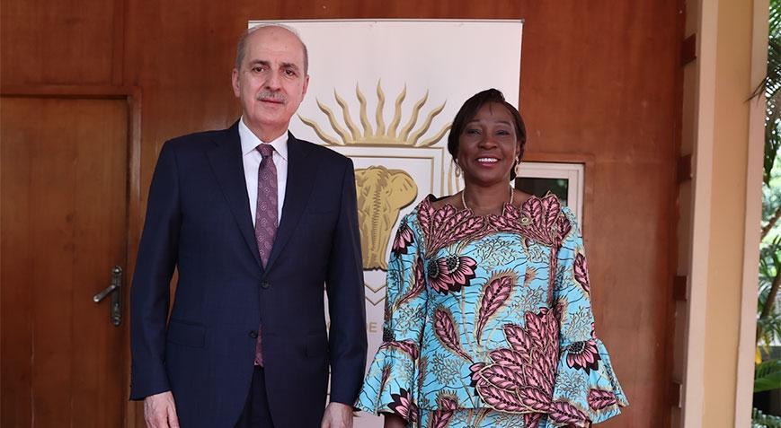 Meclis Başkanı Kurtulmuş Fildişi Sahili Senato Başkanı ile görüştü