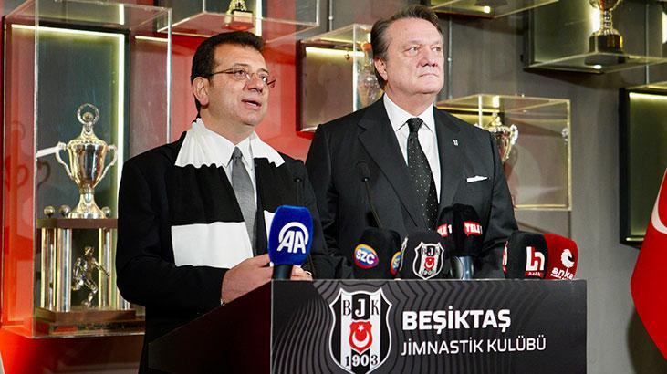 Ekrem İmamoğlu’ndan Beşiktaş Başkanı Hasan Arat’a ziyaret