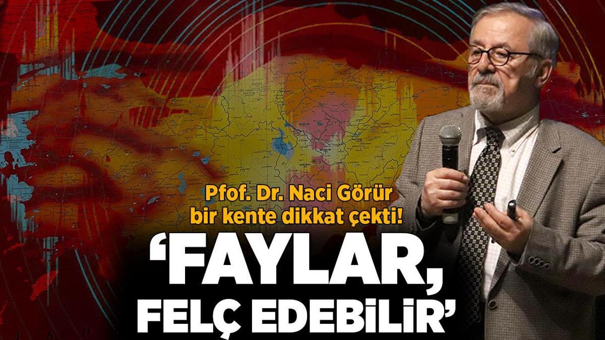 Pfof. Dr. Naci Görür bir kente dikkat çekti! ‘Faylar, felç edebilir’