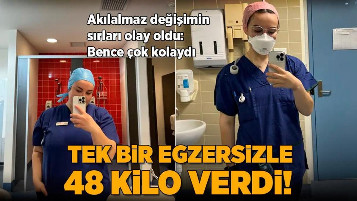 Tek bir egzersizle 48 kilo verdi! Akılalmaz değişimin sırları olay oldu: Çok kolaydı