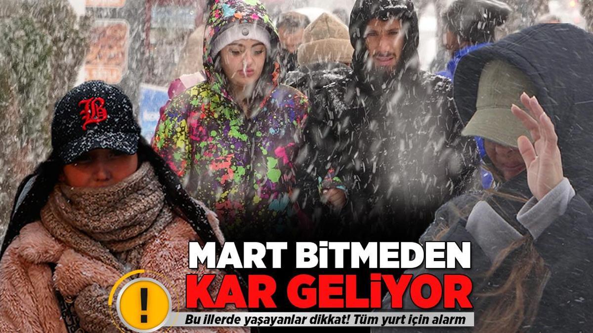Son dakika… Meteoroloji gün verip tüm yurdu uyardı! Mart bitmeden kar geliyor