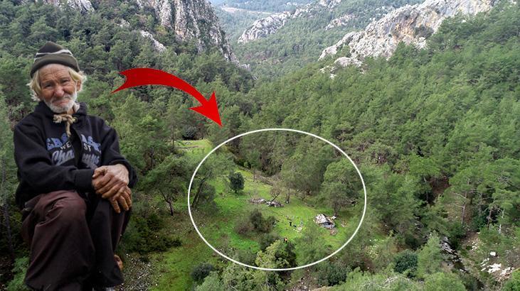 İnsanlara küstü, 17 yıldır dağda yaşıyor