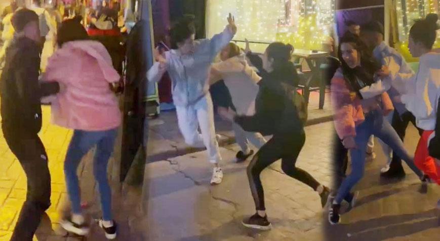 Yer: Taksim, saat 03.00! Sevgilisini başka kadınla yakalayınca çıldırdı