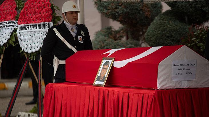 Kalp krizinden hayatını kaybeden polis memuruna veda