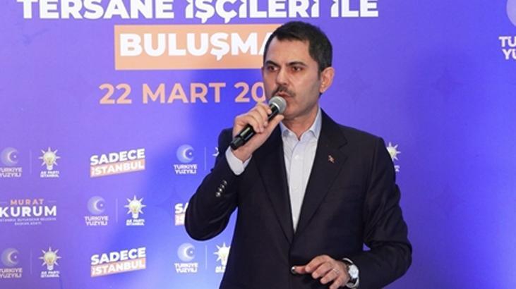 Cumhur İttifakı İBB Başkan Adayı Kurum’dan tersaneye ziyaret