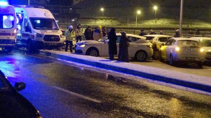 Erzurum’da buzlanma kazayı beraberinde getirdi! 30 araç birbirine girdi