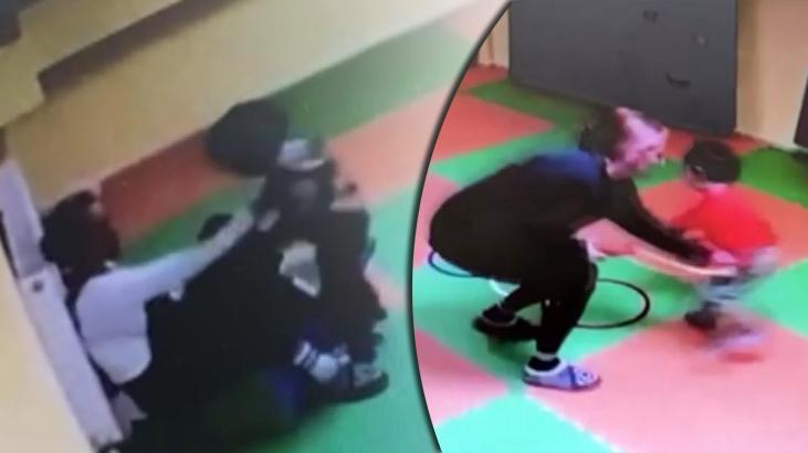 Özel kreşte skandal görüntü! Evde oyun oynarken ortaya çıktı