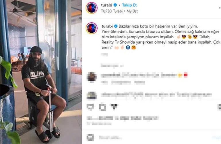 Survivor Turabi Çamkıran'ın sağlık durumu! 'Yine ölmedim'