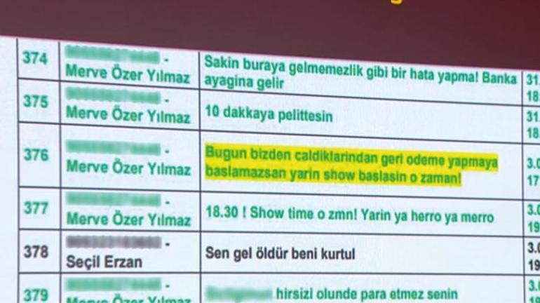 Seçil Erzan'ı en yakınları bile tehdit etmiş! CNN Türk Erzan'ın telefon mesajlarına ulaştı