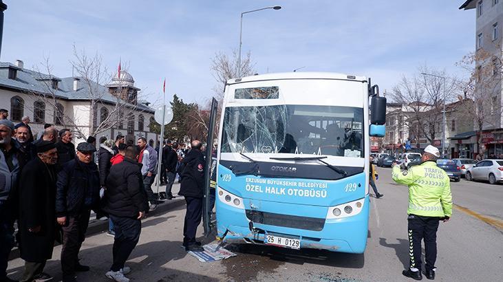 Erzurum’da trafik kazası: 14 kişi yaralandı