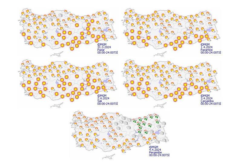 Bahar kapıyı çaldı! Meteoroloji haritayı yayımladı, güneşe doyacağız