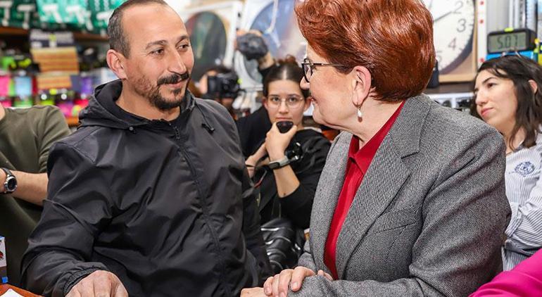 Meral Akşener Gölbaşı'nda esnaf ziyaretinde bulundu