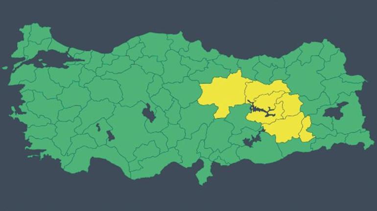 Meteoroloji yeni raporu yayımladı! 7 ile sarı kodlu kar uyarısı