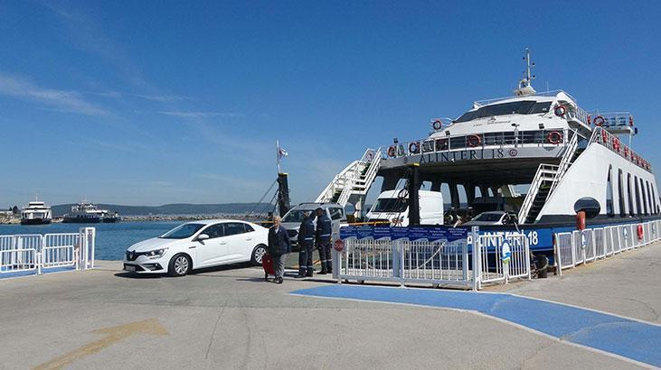 Çanakkale'de bu kez feribot kuyruğu oluşmadı