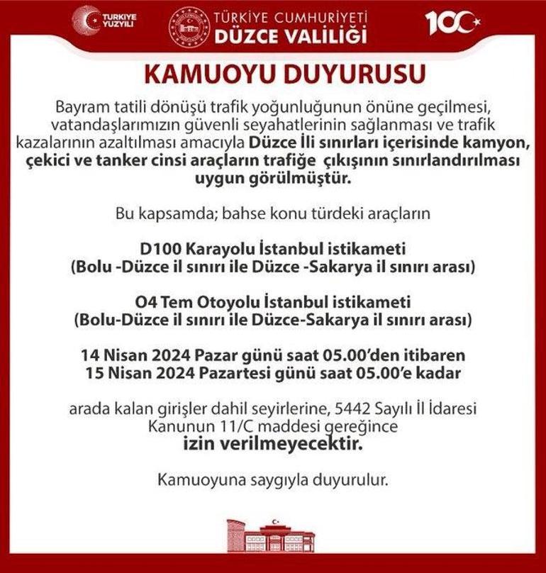 Akın akın geri dönüyorlar! Sürücüler dikkat, yasak başlıyor