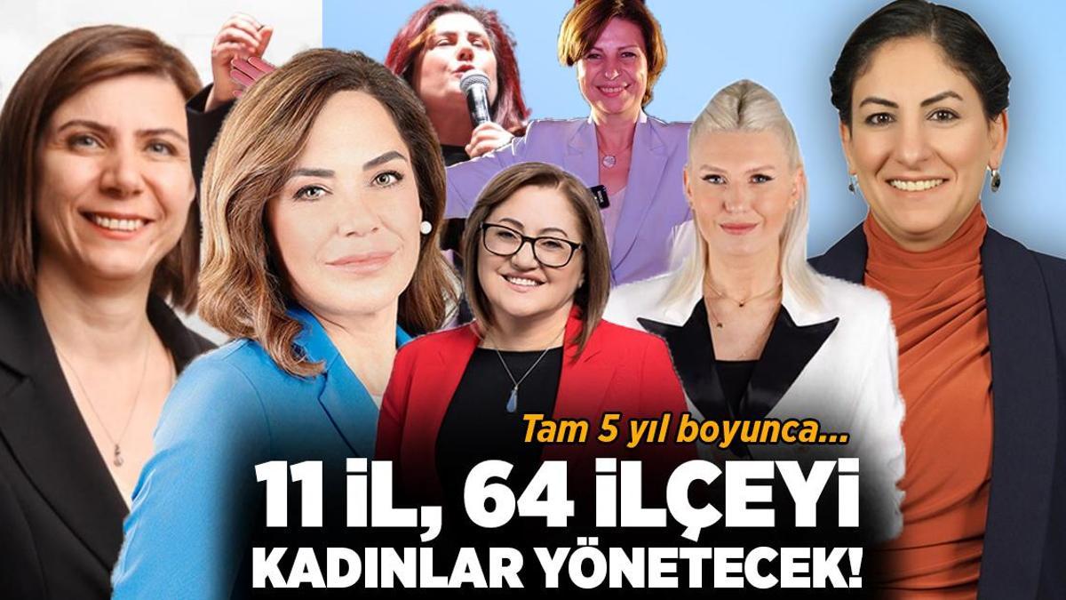 11 il, 64 ilçeyi 5 yıl boyunca kadın başkanlar yönetecek!