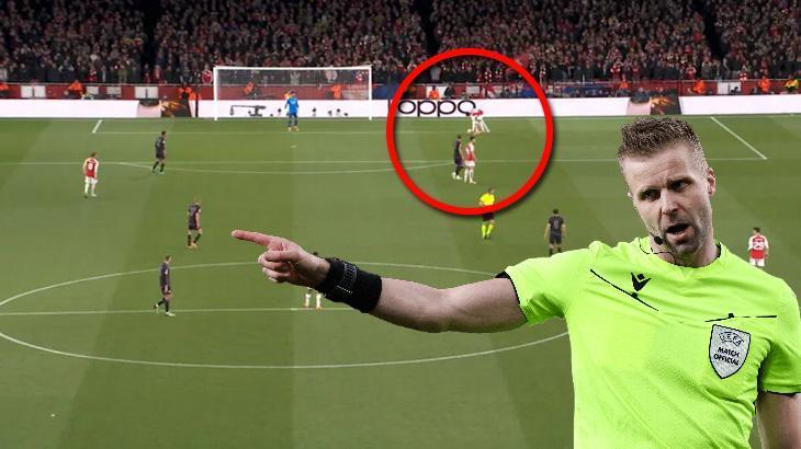 Şampiyonlar Ligi’nde geceye damga vuran pozisyon! Arsenal-Bayern Münih maçında büyük skandal