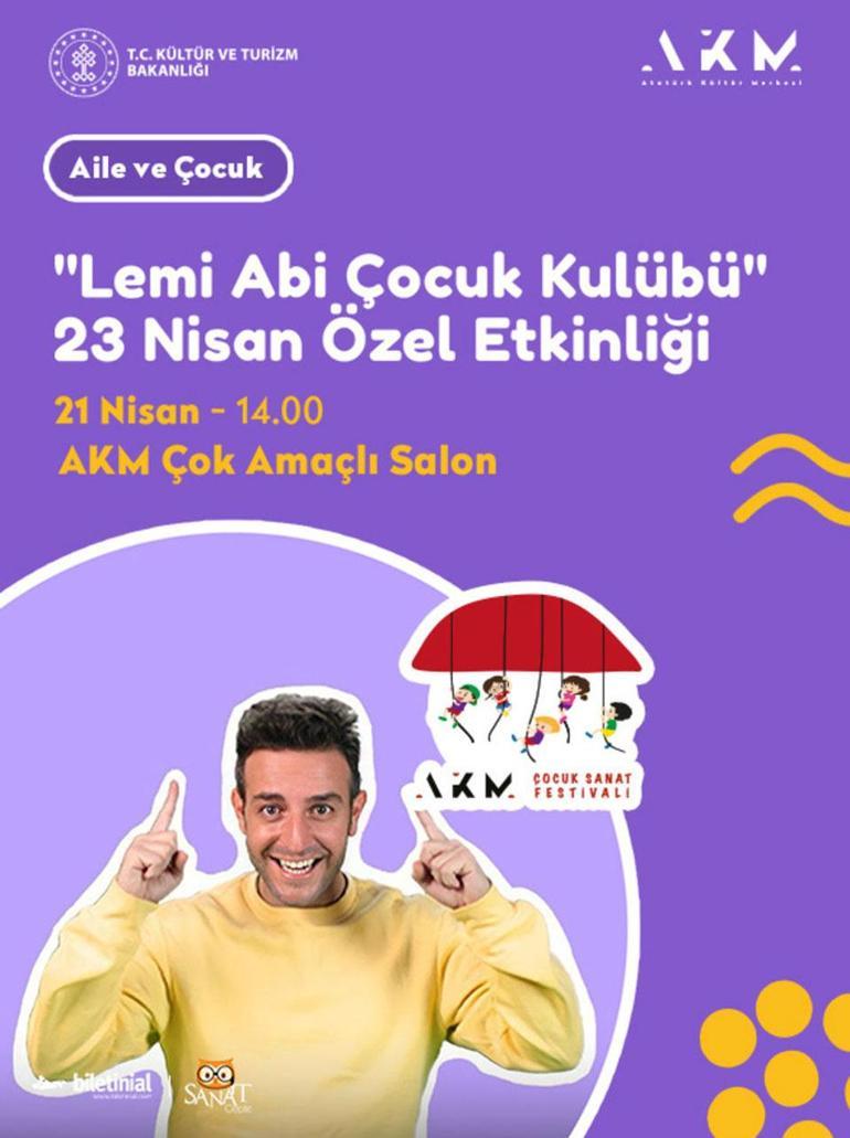 AKM Çocuk Sanat Festivali 20- 23 Nisan tarihlerinde gerçekleşecek